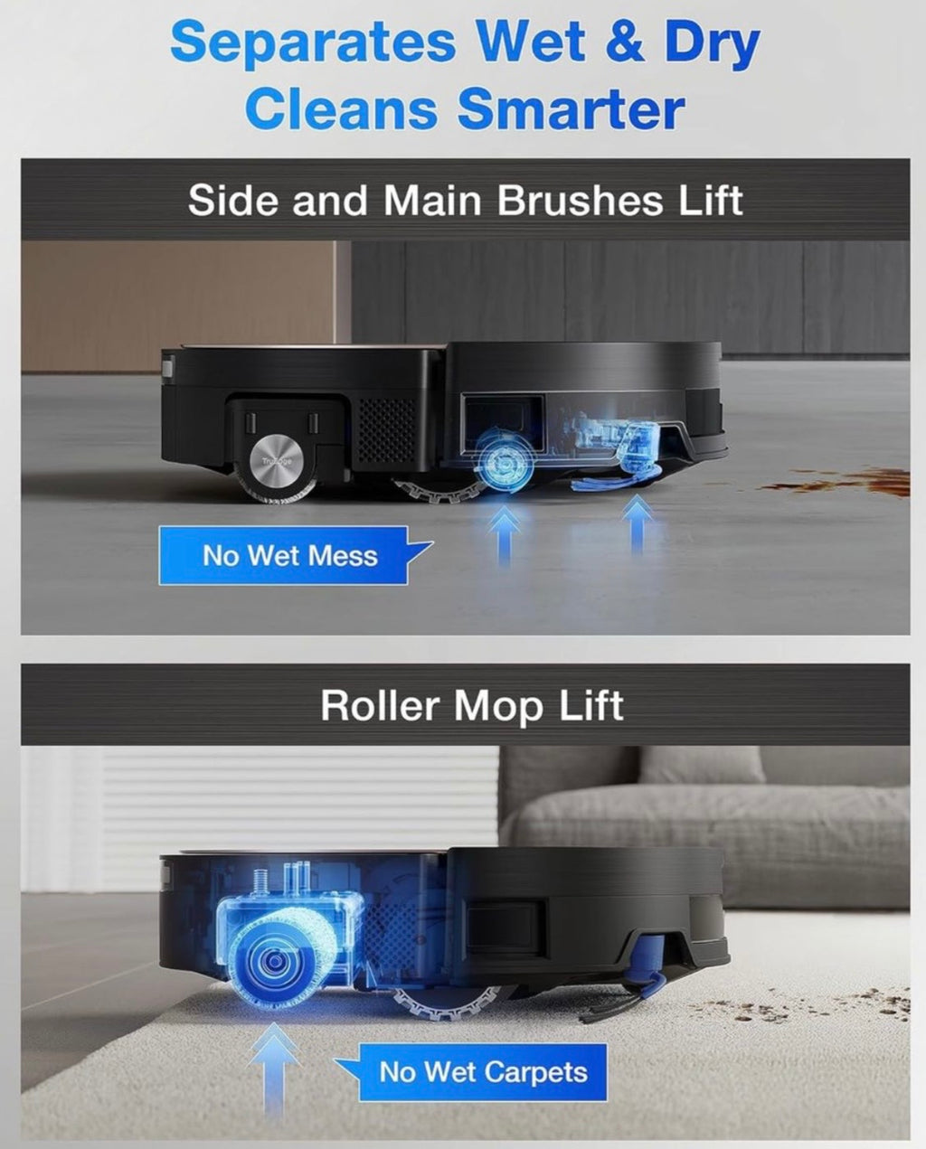 Ecovacs DEEBOT X11 OmniCyclone - Bagless, Wet Dry , 18,500Pa Robot Vacuum