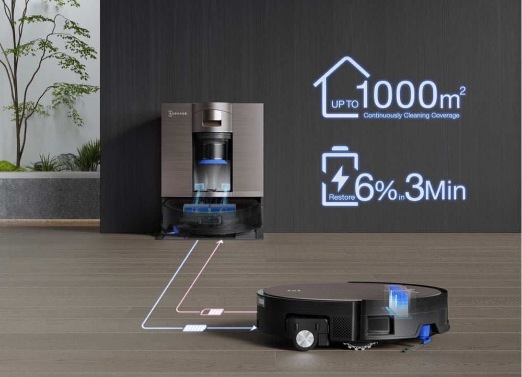 Ecovacs DEEBOT X11 OmniCyclone - Bagless, Wet Dry , 18,500Pa Robot Vacuum