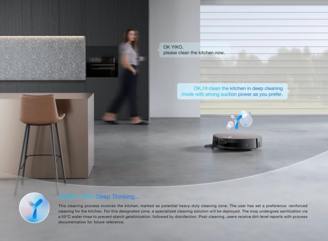 Ecovacs DEEBOT X11 OmniCyclone - Bagless, Wet Dry , 18,500Pa Robot Vacuum