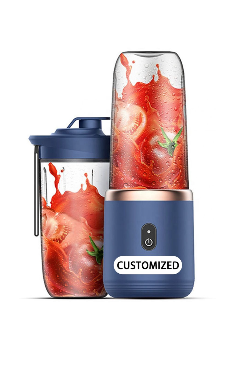 Mini Electric Rechargeable Portable Juicer Blender with Cup - Blue